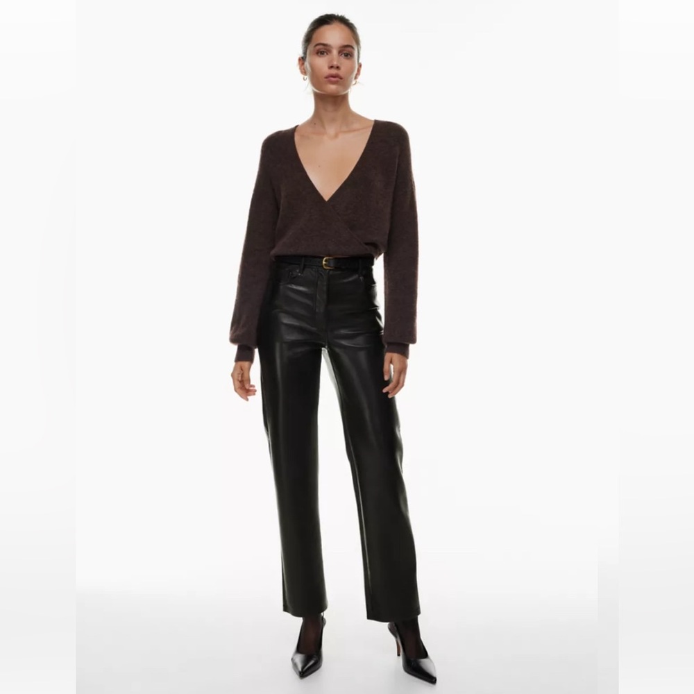 Wilfred Black Straight Leg Pants